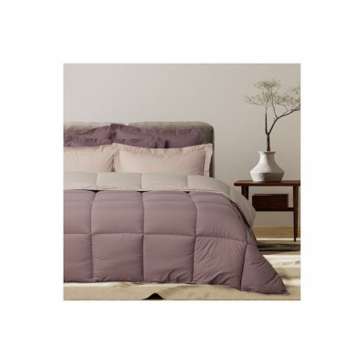Das Home Πάπλωμα Υπέρδιπλο με Γέμιση Microfiber 220x240εκ. 9691 Happy Beige, Purple 550 GSM 10.5 togs