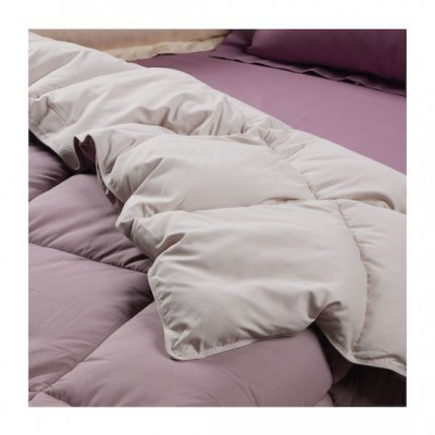 Das Home Πάπλωμα Υπέρδιπλο με Γέμιση Microfiber 220x240εκ. 9691 Happy Beige, Purple 550 GSM 10.5 togs