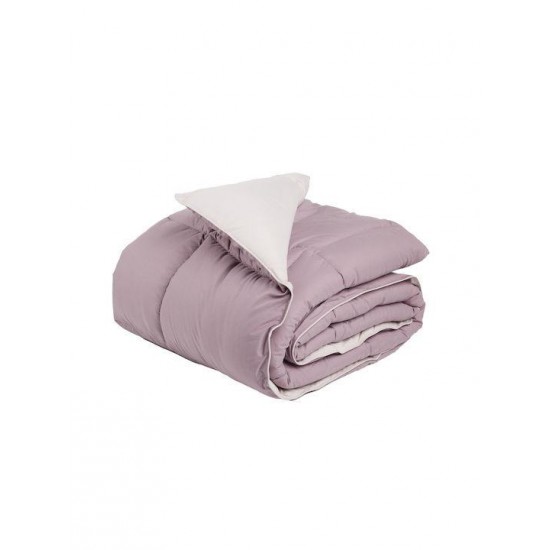 Das Home Πάπλωμα Υπέρδιπλο με Γέμιση Microfiber 220x240εκ. 9691 Happy Beige, Purple 550 GSM 10.5 togs