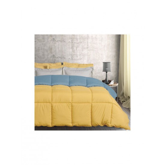 Das Home Πάπλωμα Υπέρδιπλο με Γέμιση Microfiber 220x240εκ. 9644 Κίτρινο 10.5 togs