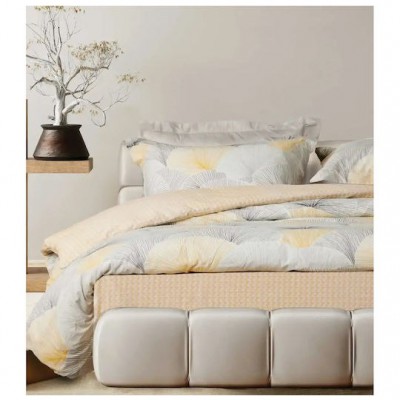 Das Home Happy Σετ Σεντόνια Υπέρδιπλα 240x260εκ. Grey, Ochre (4τμχ)