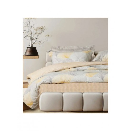 Das Home Happy Σετ Σεντόνια Υπέρδιπλα 240x260εκ. Grey, Ochre (4τμχ)