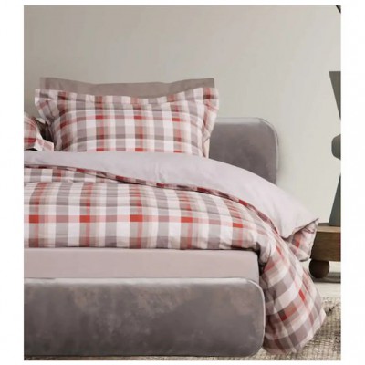 Das Home Happy Σετ Σεντόνια Υπέρδιπλα 240x260εκ. Taupe (4τμχ)