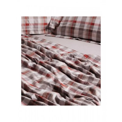 Das Home Happy Σετ Σεντόνια Υπέρδιπλα 240x260εκ. Taupe (4τμχ)