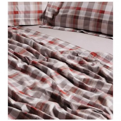 Das Home Happy Σετ Σεντόνια Υπέρδιπλα 240x260εκ. Taupe (4τμχ)