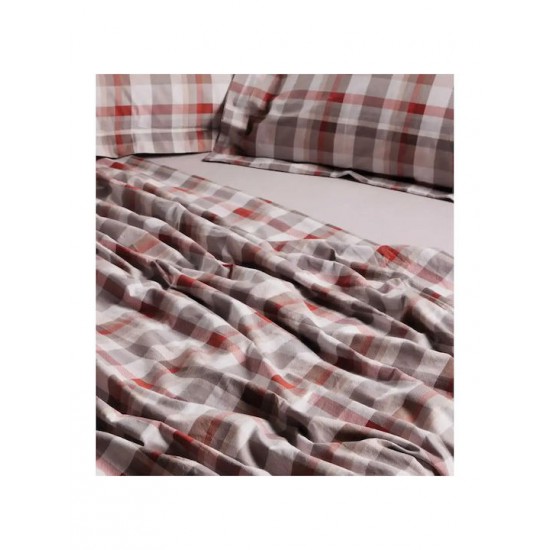 Das Home Happy Σετ Σεντόνια Υπέρδιπλα 240x260εκ. Taupe (4τμχ)