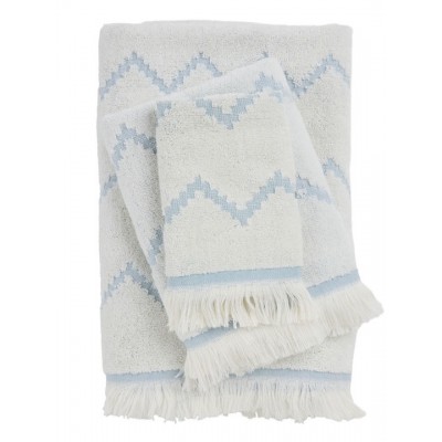 Das Home Σετ Πετσέτες Μπάνιου 3τμχ Best Dusty Blue Βάρους 450gr/m²