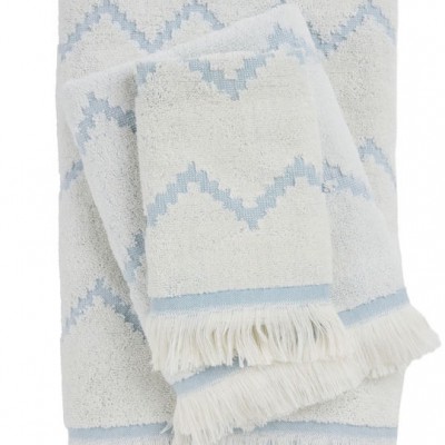 Das Home Σετ Πετσέτες Μπάνιου 3τμχ Best Dusty Blue Βάρους 450gr/m²