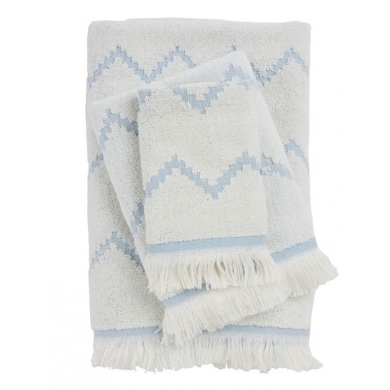 Das Home Σετ Πετσέτες Μπάνιου 3τμχ Best Dusty Blue Βάρους 450gr/m²