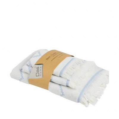 Das Home Σετ Πετσέτες Μπάνιου 3τμχ Best Dusty Blue Βάρους 450gr/m²