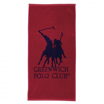 Greenwich Polo Club Πετσέτα Γυμναστηρίου Βαμβακερή Κόκκινη 45x90cm