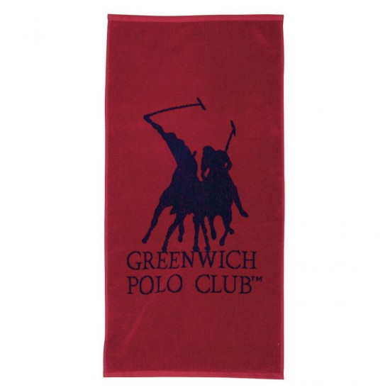 Greenwich Polo Club Πετσέτα Γυμναστηρίου Βαμβακερή Κόκκινη 45x90cm