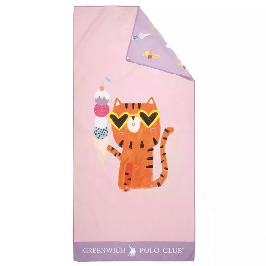 Παιδική Πετσέτα Θαλάσσης Ice Cat 4082 Greenwich Polo Club