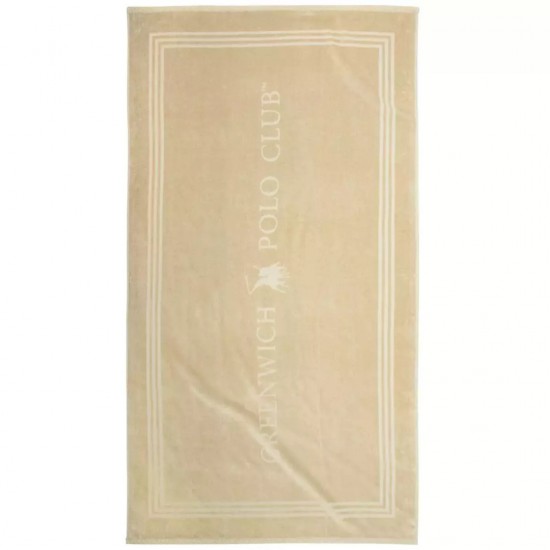 Πετσέτα Θαλάσσης (90x170) Greenwich Polo Club Beach 4062 Ivory