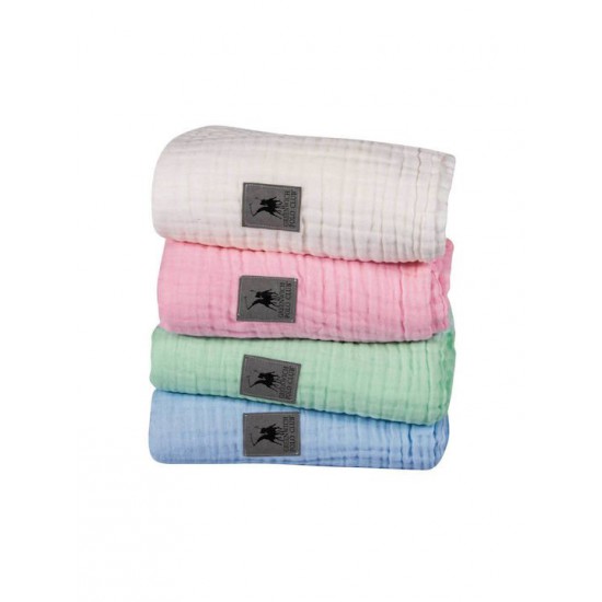 Greenwich Polo Club Κουβέρτα Αγκαλιάς & Λίκνου 2993 Πικέ Γκρι 80x105εκ.