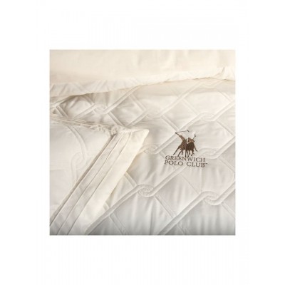 Greenwich Polo Club 2162 Σετ Κουβερλί Υπέρδιπλο Microfiber Κρεμ 220x240cm 3τμχ