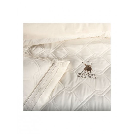 Greenwich Polo Club 2162 Σετ Κουβερλί Υπέρδιπλο Microfiber Κρεμ 220x240cm 3τμχ