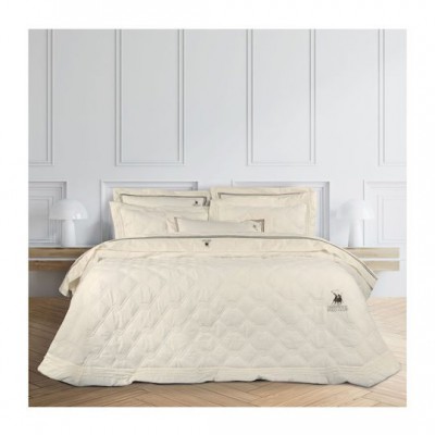 Greenwich Polo Club 2162 Σετ Κουβερλί Υπέρδιπλο Microfiber Κρεμ 220x240cm 3τμχ