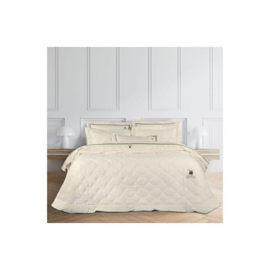Greenwich Polo Club 2162 Σετ Κουβερλί Υπέρδιπλο Microfiber Κρεμ 220x240cm 3τμχ