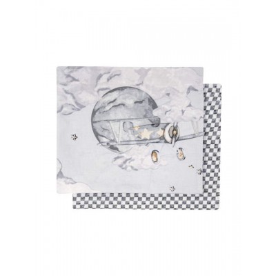 Greenwich Polo Club Σετ Βρεφικά Σεντόνια Λίκνου Βαμβακερά Γκρι 70x120εκ. 2τμχ