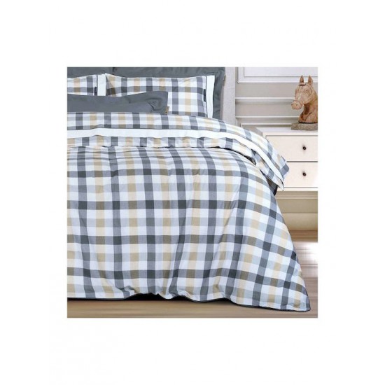 Greenwich Polo Club 2265 Σετ Σεντόνια Υπέρδιπλα 240x260εκ. Beige, Grey (4τμχ)