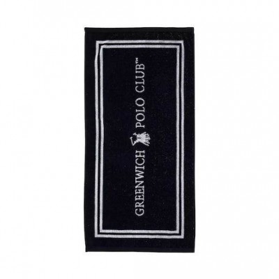 Greenwich Polo Club Essential Πετσέτα Γυμναστηρίου Βαμβακερή Μαύρη 45x90cm