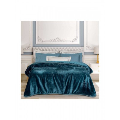 Greenwich Polo Club Κουβέρτα Βελουτέ Υπέρδιπλη 220x240εκ. Μπλε