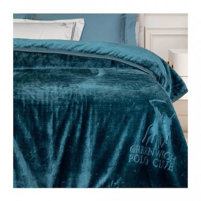 Greenwich Polo Club Κουβέρτα Βελουτέ Υπέρδιπλη 220x240εκ. Μπλε