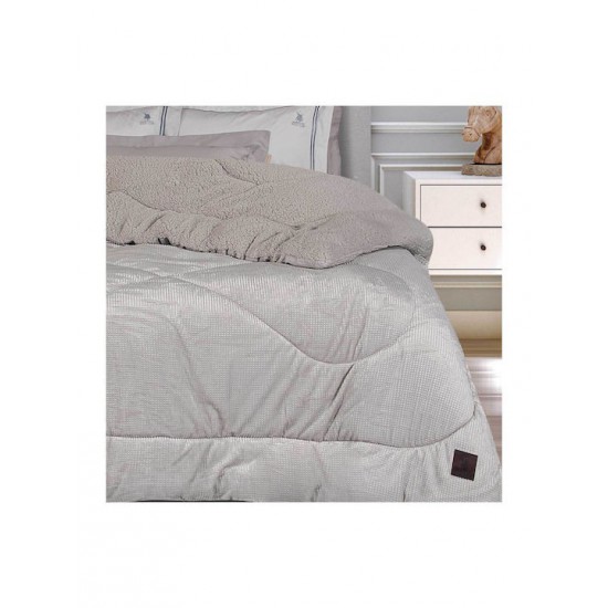Greenwich Polo Club Κουβερτοπάπλωμα με Γέμιση Hollowfiber Μονό 160x220εκ. Essential 3955 Ice Grey 740Gsm