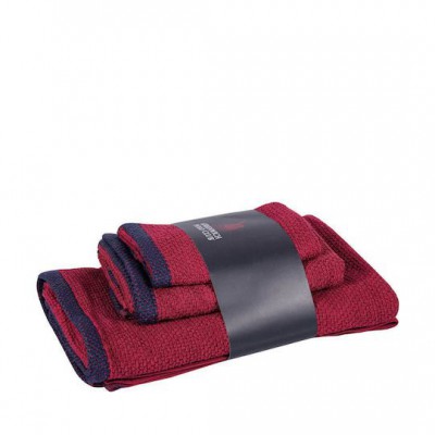 Greenwich Polo Club Σετ Πετσέτες Μπάνιου 3τμχ Bordeaux Βάρους 480gr/m²