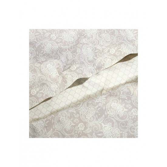 Greenwich Polo Club Essential 2369 Essential 2369 Σετ Σεντόνια Υπέρδιπλα 240x260εκ. Ecru - Taupe (4τμχ)