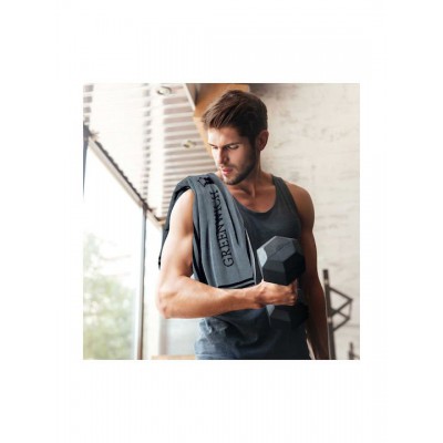 Greenwich Polo Club Essential Πετσέτα Γυμναστηρίου Βαμβακερή Μαύρη 45x90cm