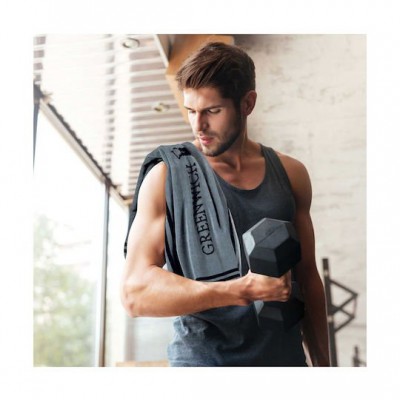 Greenwich Polo Club Essential Πετσέτα Γυμναστηρίου Βαμβακερή Μαύρη 45x90cm