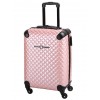 Βαλίτσα Ταξιδίου Καμπίνας Σκληρή Greenwich Polo Club  Pink με 4 Ρόδες Ύψους 55εκ.