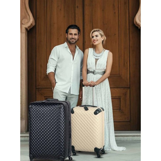 Greenwich Polo Club Μεγάλη Βαλίτσα Ταξιδίου Σκληρή Black με 4 Ρόδες Ύψους 75εκ.