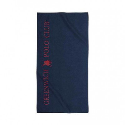 Greenwich Polo Club Πετσέτα Γυμναστηρίου με Μικροΐνες Μπλε 45x90cm