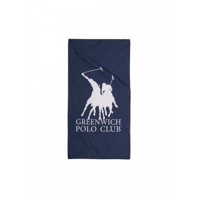 Greenwich Polo Club Πετσέτα Γυμναστηρίου με Μικροΐνες Μπλε 45x90cm