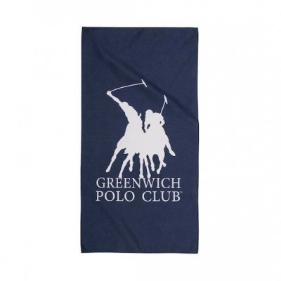 Greenwich Polo Club Πετσέτα Γυμναστηρίου με Μικροΐνες Μπλε 45x90cm
