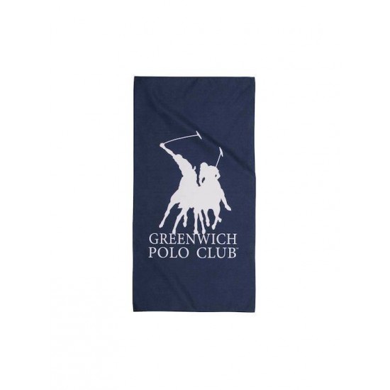 Greenwich Polo Club Πετσέτα Γυμναστηρίου με Μικροΐνες Μπλε 45x90cm