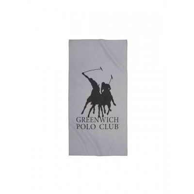 Greenwich Polo Club Πετσέτα Γυμναστηρίου με Μικροΐνες Γκρι 45x90cm