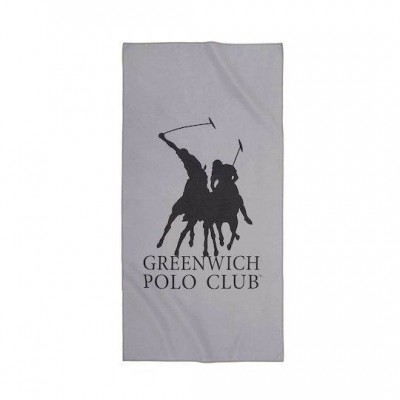 Greenwich Polo Club Πετσέτα Γυμναστηρίου με Μικροΐνες Γκρι 45x90cm