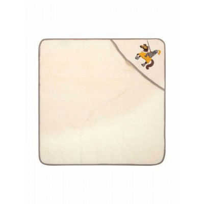 Greenwich Polo Club Βρεφική Κάπα-Μπουρνούζι με Κουκούλα Baby Essential Beige 80x80εκ.