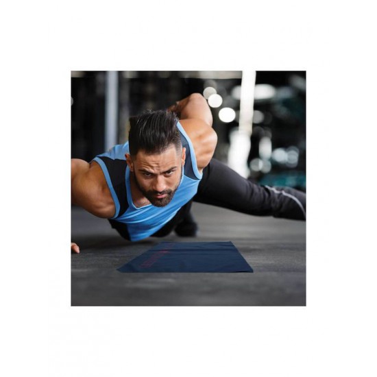 Greenwich Polo Club Πετσέτα Γυμναστηρίου με Μικροΐνες Μπλε 45x90cm