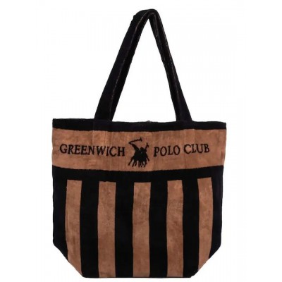 Greenwich Polo Club Υφασμάτινη Τσάντα Θαλάσσης Καφέ