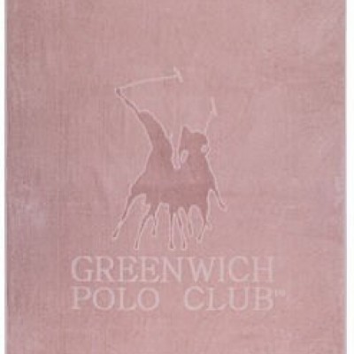 Greenwich Polo Club Πετσέτα Θαλάσσης Παρεό Ροδί με Κρόσσια 190x90εκ.