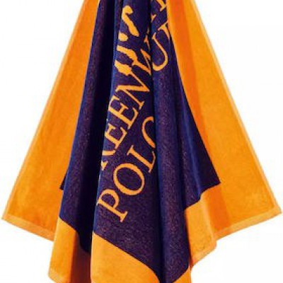 Greenwich Polo Club Πετσέτα Θαλάσσης Βαμβακερή Πορτοκαλί 180x90εκ.