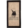 Greenwich Polo Club Πετσέτα Θαλάσσης Βαμβακερή Μαύρη 180x90εκ.