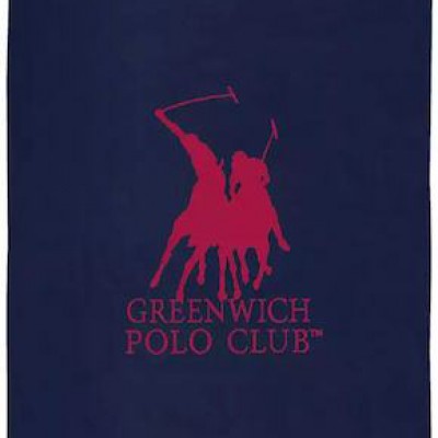 Greenwich Polo Club Πετσέτα Θαλάσσης Βαμβακερή Μπλε 170x90εκ.
