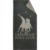 Greenwich Polo Club Πετσέτα Microfiber Σώματος 280gr/m² Διπλής Όψεως Μαύρη 170x80εκ.