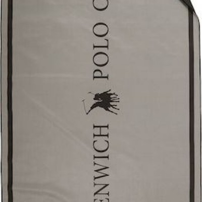Greenwich Polo Club Πετσέτα Microfiber Σώματος 280gr/m² Διπλής Όψεως Μαύρη 170x80εκ.